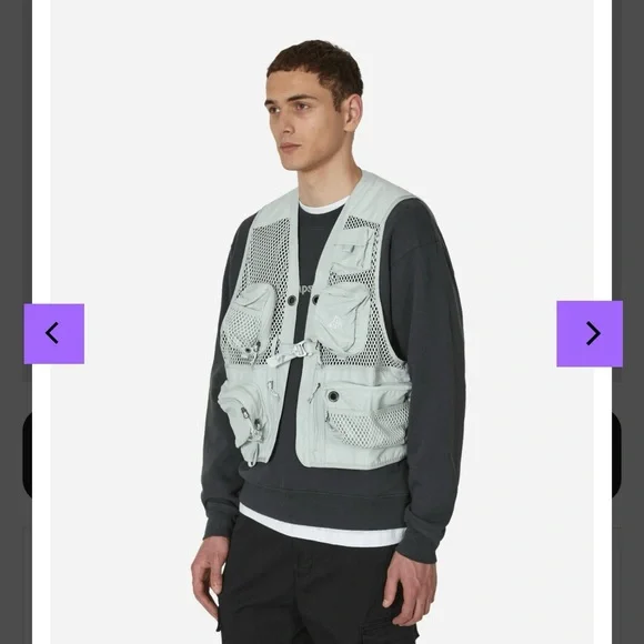 Nike ACG Buttles Vest 'Light Silver' - Picture 7 of 14